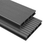vidaXL Terrasplanken HKC met accessoires 40 m² 4 m grijs, Doe-het-zelf en Verbouw, Verzenden, Nieuw