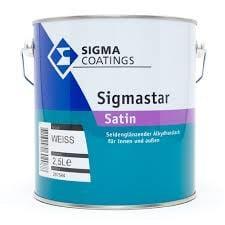 Sigmastar Satin - +/- RAL 9002 GRIJSWIT - 2,5 liter, Doe-het-zelf en Verbouw, Verf, Beits en Lak, Verf, Wit, Nieuw, Minder dan 5 liter