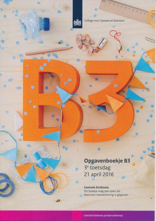 Centrale Eindtoets opgavenboekje B3 2016, Boeken, Schoolboeken, Nieuw, Verzenden
