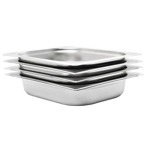 vidaXL Gastronormbakken 4 st GN 1/2 65 mm roestvrij staal, Huis en Inrichting, Keuken | Keukenbenodigdheden, Nieuw, Verzenden