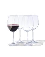 HEMA Rodewijnglazen 430ml - 4 stuks, Verzamelen, Verzenden, Nieuw
