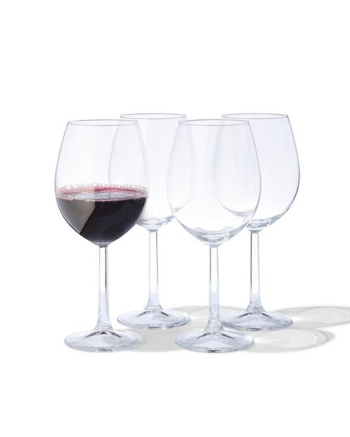 HEMA Rodewijnglazen 430ml - 4 stuks, Verzamelen, Glas en Borrelglaasjes, Nieuw, Verzenden