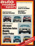 1976 AUTO MOTOR UND SPORT 19 DUITS, Nieuw, Author