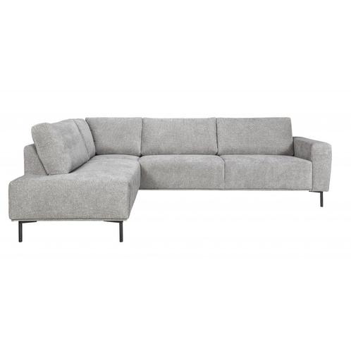 SALE: -17% Woonexpress Hoekbank Deventer - Stof - Grijs -, Huis en Inrichting, Banken | Bankstellen, Nieuw, Overige materialen