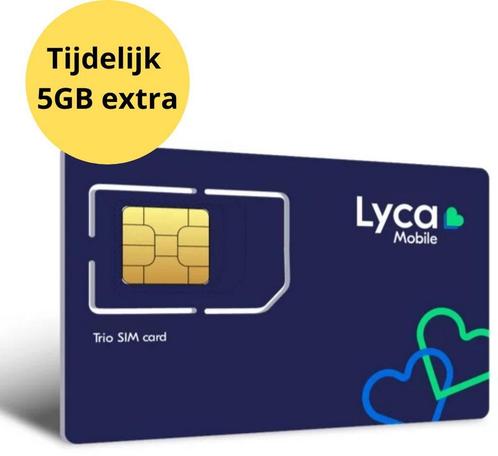 10GB XL databundel NL Lyca Mobile | Tijdelijk 5GB extra, Telecommunicatie, Prepaidkaarten en Simkaarten, Prepaidkaart, Nieuw, Overige providers