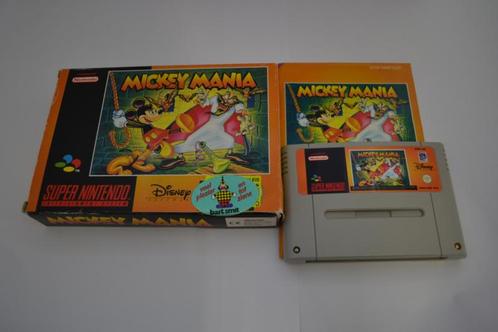 Mickey Mania (SNES EUR CIB), Spelcomputers en Games, Games | Nintendo Super NES, Zo goed als nieuw, Verzenden