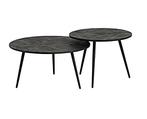 Salontafel Abe - set van 2 | Teakhout, Huis en Inrichting, Tafels | Salontafels, Ophalen of Verzenden, Nieuw