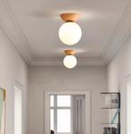 LED Plafondlamp Glas en IJzer – Modern Nordic Design, Huis en Inrichting, Verzenden, Nieuw