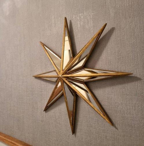 Wandspiegel - Glas, Hars, Antiek en Kunst, Kunst | Designobjecten
