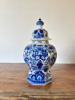 De Porceleyne Fles, Delft - Vaas - Aardewerk - Dekselvaas /, Antiek en Kunst, Antiek | Glas en Kristal