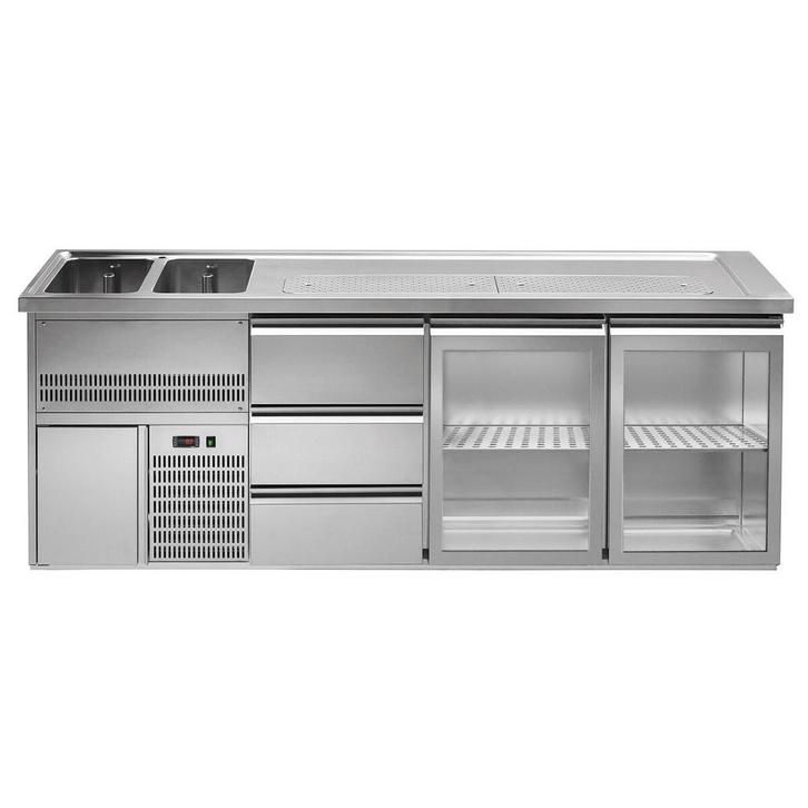 GGM Gastro | Biertoonbank Premium PLUS - 2500x700mm - 2 |, Zakelijke goederen, Horeca | Meubilair en Inrichting, Nieuw in verpakking