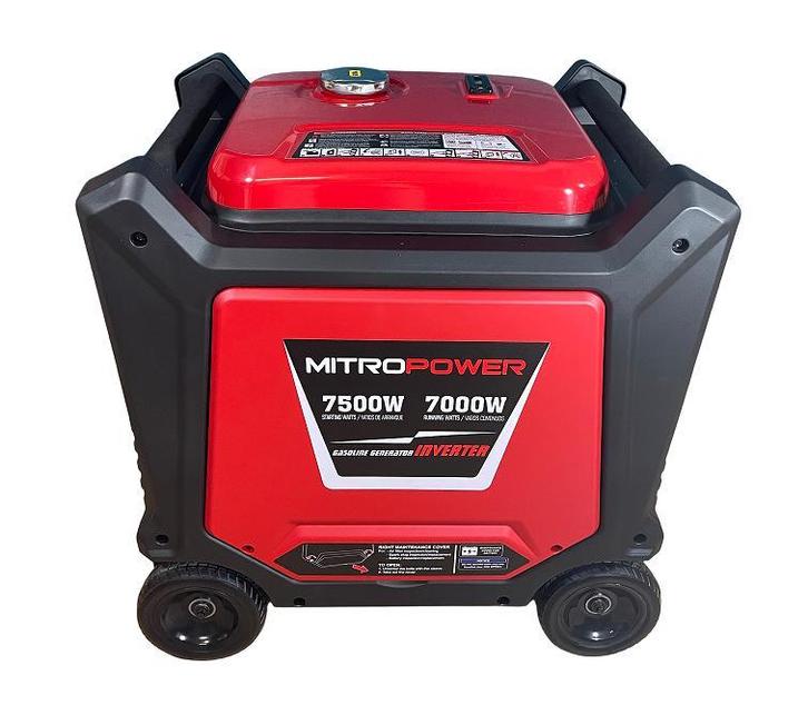 Mitropower PM8000i Inverter Generator 7500W, Doe-het-zelf en Verbouw, Aggregaten, Benzine, Nieuw, Elektrisch startend, Geluidgedempt