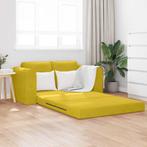 vidaXL Slaapbank Geel 148 x 71 x 83 cm Fluweel, Huis en Inrichting, Verzenden, Nieuw, Stof, Minder dan 150 cm