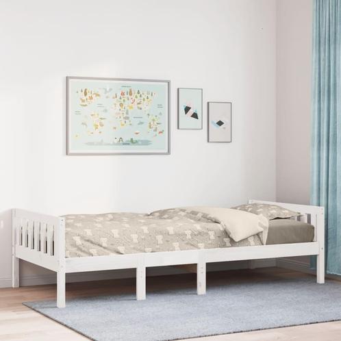 vidaXL Kinderbed zonder matras massief grenenhout wit 75x190, Huis en Inrichting, Slaapkamer | Bedden, Wit, Nieuw, Hout, Verzenden