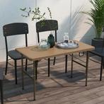 TRUUSK Campingtafel Vouwtafel Rattan-look 4 Personen Tuintaf, Verzenden, Nieuw