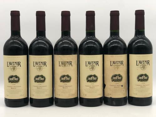 6 x 75cl lAvenir Estate Wine Cab.Sauv./Merlot Stellenbos..., Verzamelen, Wijnen, Afrika, Rode wijn, Nieuw, Ophalen of Verzenden