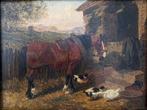 John Frederick Herring Jr. (1820–1907) - Escena de establo