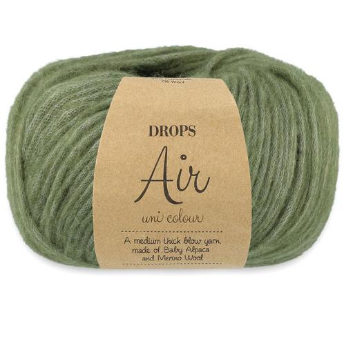 DROPS Air Uni Colour - 47 oregano - Wol Garen, Hobby en Vrije tijd, Breien en Haken, Ophalen of Verzenden