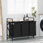 vidaXL Wasmand 3 vakken met plank sonoma eikenkleurig, Tuin en Terras, Verzenden, Nieuw