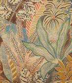 Groot stuk stof met vegetatieprint voor wanddecoratie of, Antiek en Kunst, Antiek | Kleden en Textiel