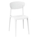 Stoel | COMO | Kunststof | White | In-/Outdoor | Stapelbaar, Verzenden, Nieuw in verpakking