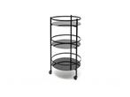 Serveerwagen - 48x96cm - 3 lagen - zwart Bar, Huis en Inrichting, Verzenden, Nieuw