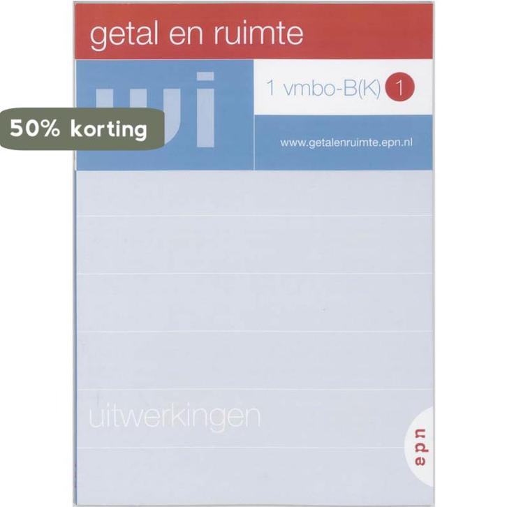 Getal en ruimte 1 Vmbo-B(K) 1 Uitwerkingen 9789011076983, Boeken, Schoolboeken, Gelezen, Verzenden