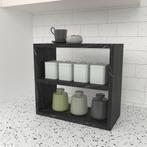 [en.casa] Keukenkast organizer 40x43,5x20 cm marmer zwart, Huis en Inrichting, Verzenden, Nieuw