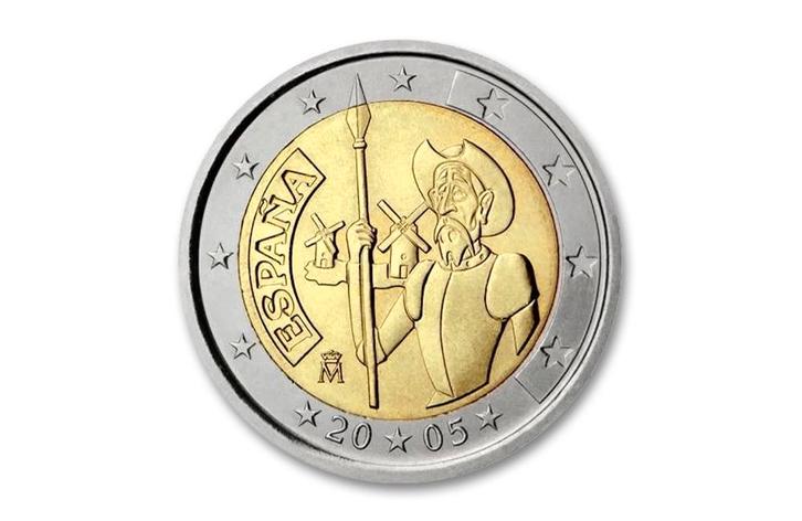 2 euro Don Quichot 2005 - Spanje, Postzegels en Munten, Munten | Europa | Euromunten, Verzenden