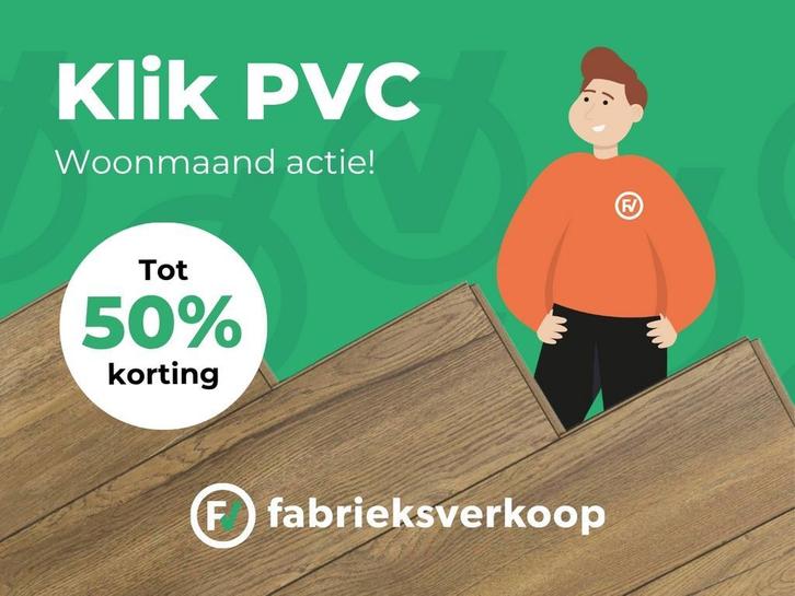 Exclusieve Klik PVC vloeren in de aanbieding Tot 50% korting, Huis en Inrichting, Stoffering | Vloerbedekking, Wit, Crème, Beige
