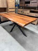 Boomstamtafel, acaciahout (nieuw, outlet), Huis en Inrichting, Tafels | Eettafels, Nieuw, Overige houtsoorten
