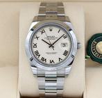 Rolex - Oyster Perpetual Datejust 41 White Roman Dial -, Sieraden, Tassen en Uiterlijk, Nieuw