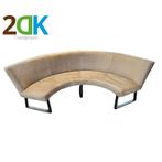 2DK bank - Rotterdam - 150 cm stof Element beige, Ophalen of Verzenden, Nieuw, Rechte bank, Stof