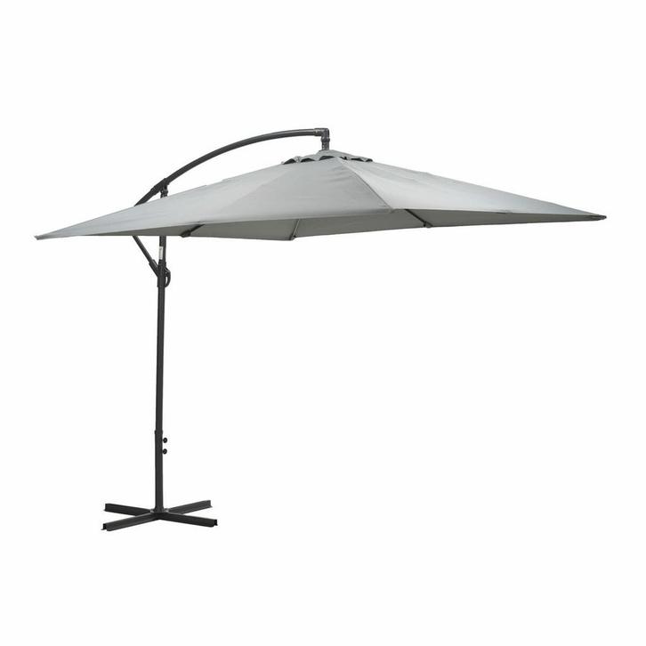 Garden Impressions Corfu parasol 250x250 - donker grijs -, Tuin en Terras, Partytenten, Verzenden