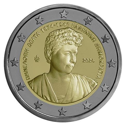 Griekenland 2 Euro Penelope Delta 2024, Postzegels en Munten, Munten | Europa | Euromunten, Verzenden