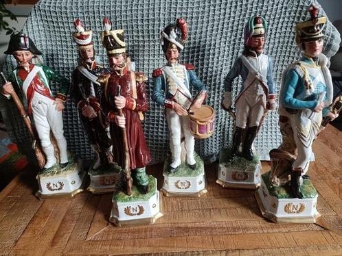 Capodimonte - Beeldje - Lot de 6 soldat Napoléoniens (6) -, Antiek en Kunst, Antiek | Glas en Kristal