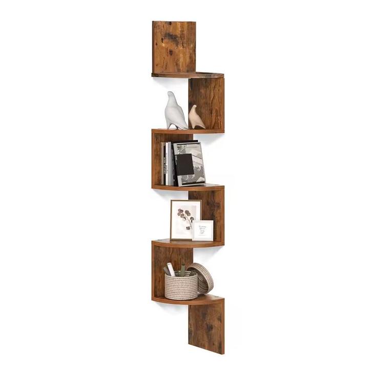 Nieuwe Wand Boekenkast | Wandkast Vintage, Zwart, Wit, Grijs, Huis en Inrichting, Kasten | Boekenkasten, Minder dan 25 cm, Met plank(en)