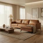 Leren hoekbank Match - 2.5-zits arm links + Longchair arm, Huis en Inrichting, Banken | Bankstellen, 250 tot 300 cm, Bohemian, Industrieel, Modern, Scandinavisch