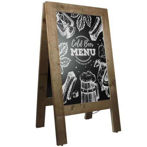 Krijtstoepbord Steigerhout 75x135 cm, Zakelijke goederen, Kantoor en Winkelinrichting | Kantoormeubilair en Inrichting