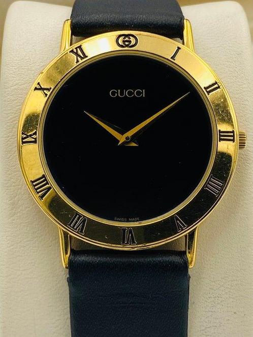 Gucci - 18K Gold Plated Dress Watch - Zonder Minimumprijs -, Sieraden, Tassen en Uiterlijk, Horloges | Heren