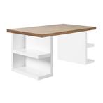 *WOONWINKEL* TemaHome Multi 180 Storage Walnoot Met Wit Bure, Huis en Inrichting, Bureaus, Verzenden, Nieuw