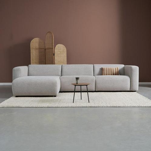 *WOONWINKEL* Hoekbank Met Chaise Longue Links Grijsmix, Huis en Inrichting, Banken | Bankstellen, Nieuw, Verzenden
