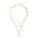Lascana Kettingenset 3-reihige ketting met hart & slot,, Verzenden, Nieuw