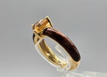 Gouden Vintage en Antieke  ringen met Edelstenen en Diamant. beschikbaar voor biedingen