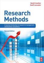 9780750689533 Research Methods | Tweedehands, Boeken, David Crowther, Zo goed als nieuw, Verzenden