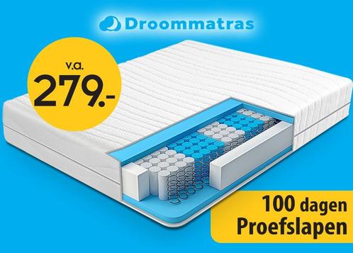 Pocketveringmatras 90x220 cm EXTRA DIK EXTRA COMFORT !, Huis en Inrichting, Slaapkamer | Matrassen en Bedbodems, 90 cm, 220 cm