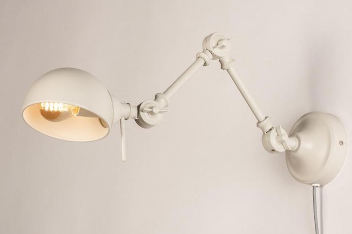Rietveld Wandlampen - Grijs, Zand - Metaal, Huis en Inrichting, Lampen | Wandlampen, Verzenden
