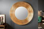 Elegante wandspiegel CIRCLE 100cm goud rond met versierde, Huis en Inrichting, Woonaccessoires | Spiegels, Ophalen of Verzenden