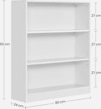 Boekenkast / opberkast klein - hoogte 93 cm - 3 planken -, Verzenden, Nieuw