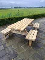 8 persoons picknicktafel Geïmpregneerd hout! NIEUW!, Tuin en Terras, Ophalen, Nieuw, Rechthoekig, Hout